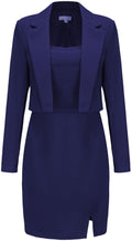 EXLURA Women's Professional Blazer Dress Suit Set - Lightweight Office