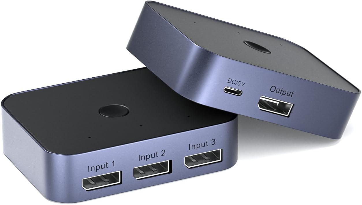8K@60Hz DisplayPort Switcher for Stunning Visuals and Sound
