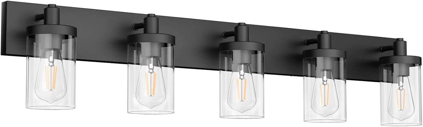 Aipsun Matte Black Bathroom Vanity Light Fixtures for Modern Homes