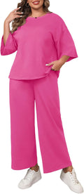 Beautife Womens Plus Size 2 Piece Outfits - Soft Lounge & Travel Set