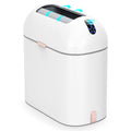 Touchless Bathroom Trash Can with Butterfly Lid - Slim 2.5 Gal