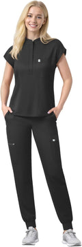 Scrubs Set for Women Medical Uniform Nurse Suit - 11 Pockets, 4-Way 24