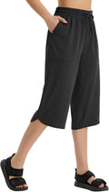 baleaf Women's Capri Pants Wide Leg Plus Size - Lightweight UPF50 can