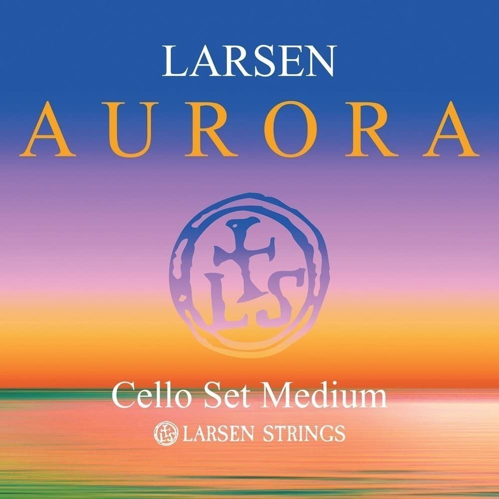 Larsen Strings Aurora Cello Strings Set 4/4 Medium for Musicians