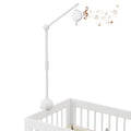 Crib Mobile Arm with Music Box 32.5 in - Adjustable Wooden Stand