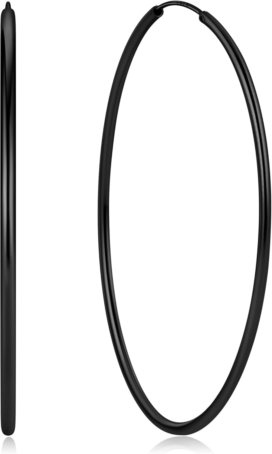 Hypoallergenic 925 Sterling Silver Hoop Earrings for Women