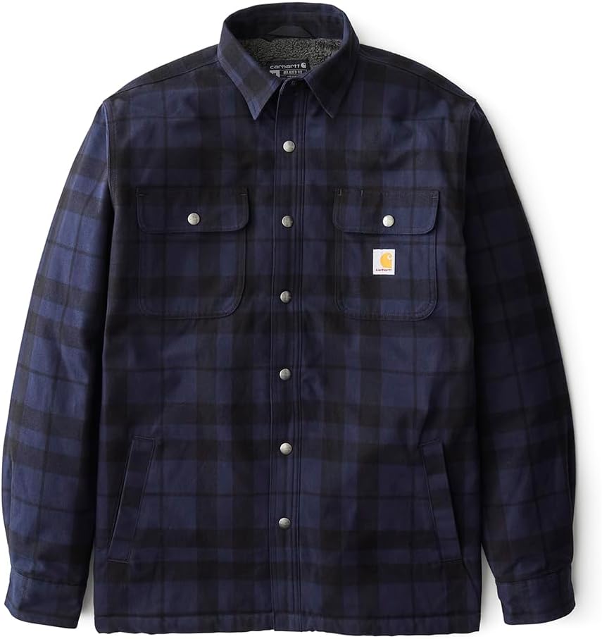 Carhartt Mens Relaxed Fit Flannel Sherpa-Lined Shirt Jac Review