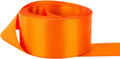 Ribbon Bazaar Double Faced Satin Ribbon 3-1/2ft Orange - Premium Gloss