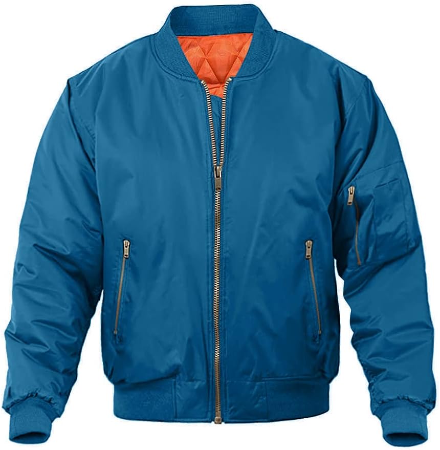 MAGNIVIT Men's Bomber Jacket for Stylish Fall and Winter Wear