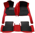 Custom Fit Car Floor Mats Black Stripe 6 - Full Coverage PU Leather