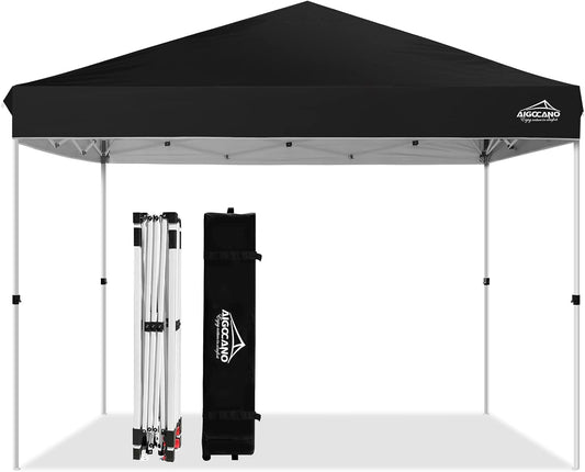 Instant Shelter for Parties! 10x10 Canopy Tent with Wheeled Bag