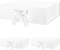 Extra Large Glossy White Gift Box 16.3 x 14.2 x 5 in - Elegant