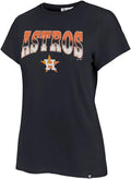 MLB Women's Team Color Undertone Franklin Astros T-Shirt - Comfortable