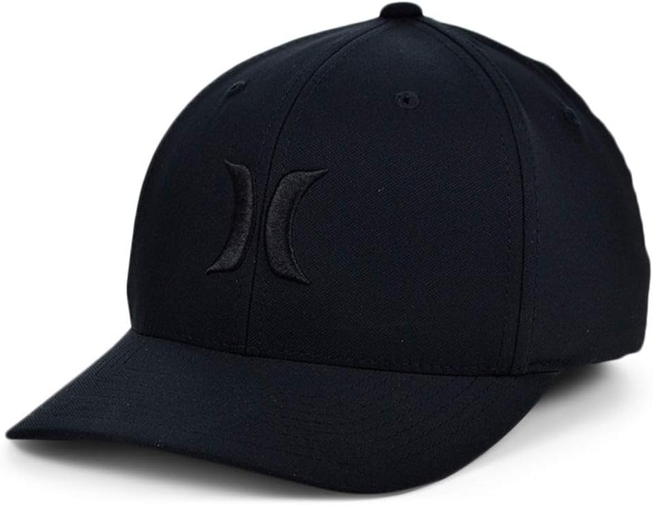 Hurley Mens Cap - One and Only Black Trucker Flexfit Hat