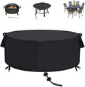 60 in Fire Pit Cover Round Waterproof Patio Cover - Windproof