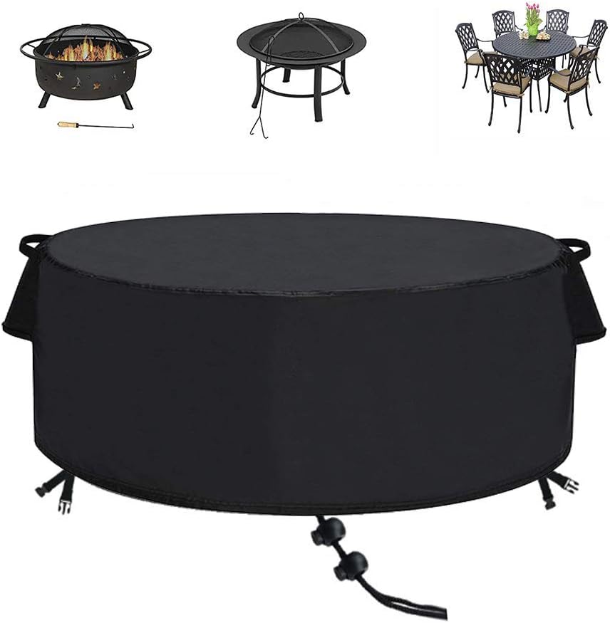60 Inch Fire Pit Cover - Waterproof Round Outdoor Protection
