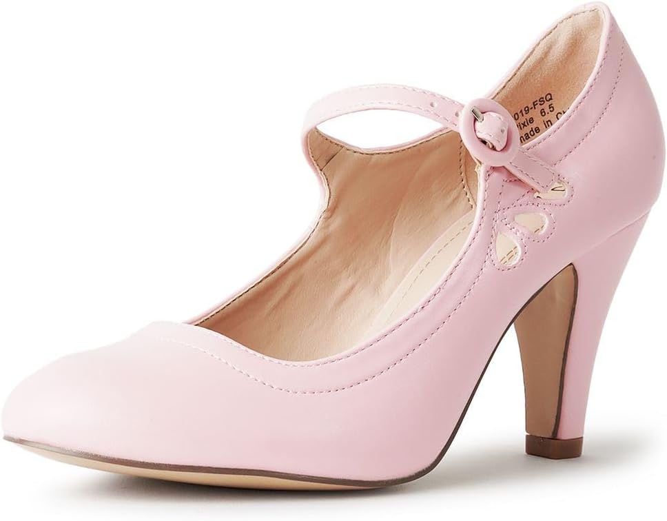 Stylish Pixie Mary Jane Shoes for Women - Retro Kitten Heels