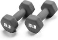 Portzon Neoprene Hex Dumbbells 1-15 lb - Anti-Slip Color Options