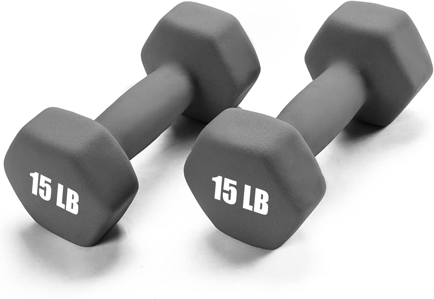 Portzon Weights Dumbbells Set of 2 Neoprene 1-15 LB Options