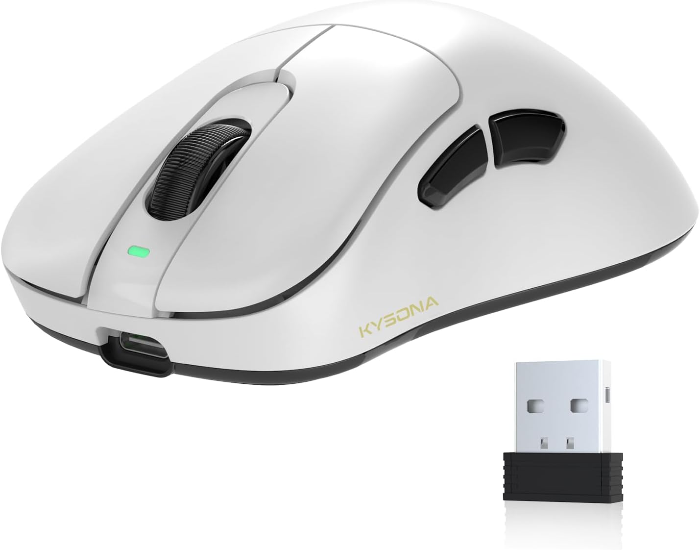 KYSONA Wireless Gaming Mouse - 57g Lightweight Vertical Design