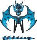 Himine PU Dragon Wings Cosplay Set with Tail and Mask - Lightweight