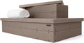 Heavy Duty Hot Tub Steps with Storage - 700lb Capacity Brown Spa Step