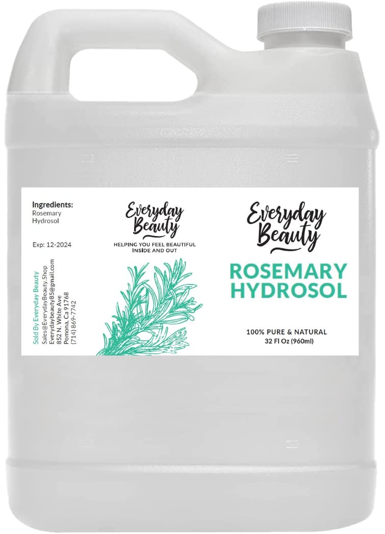 Rosemary Hydrosol - Bulk 32 Fl Oz - Alcohol-Free Vegan Refreshing