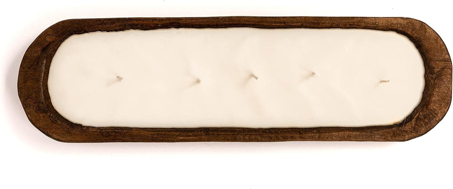 Wood Dough Bowl Candles - 100% Natural Soy Wax & Essential Oils