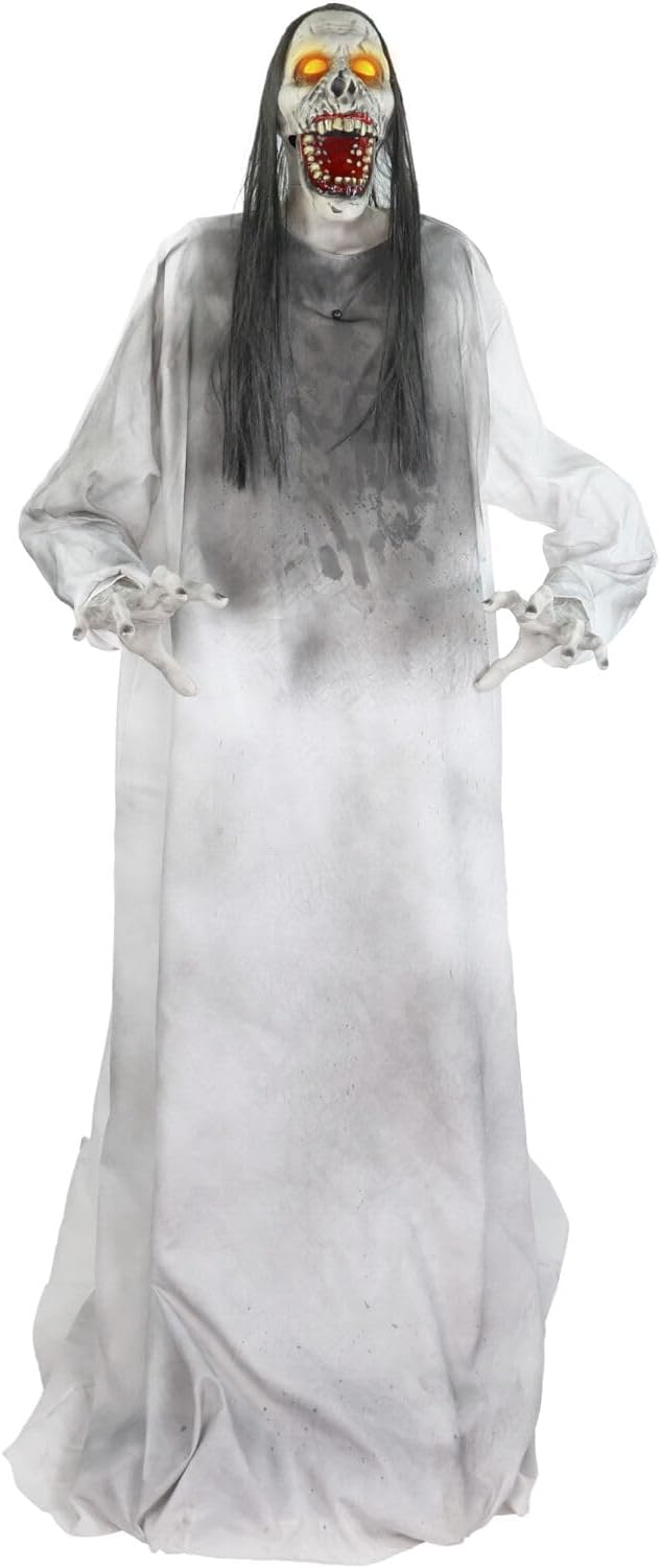 Haunted Hill Farm 5.9 ft Animatronic Lurching Woman for Halloween