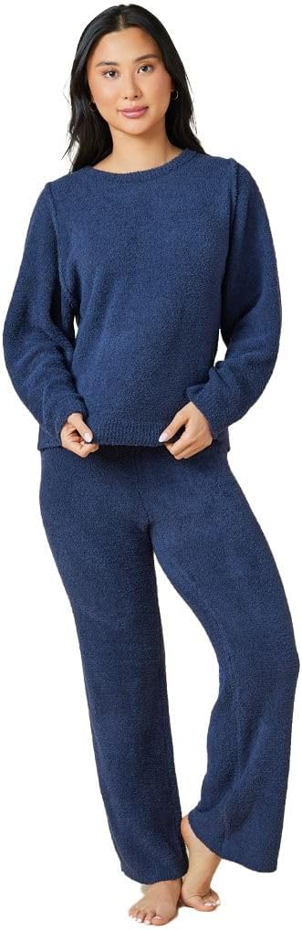 Softies Marshmallow Reverse Seam Crew Neck Lounge Set for Women