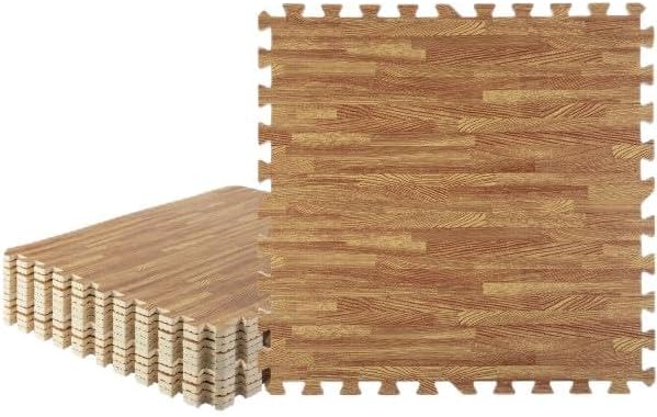 EVA Foam Floor Tiles 12-Pack for Stylish Home and Gym Use