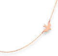 Small Soar Dove Bird Necklace - Delicate 925 Silver or Gold Fill