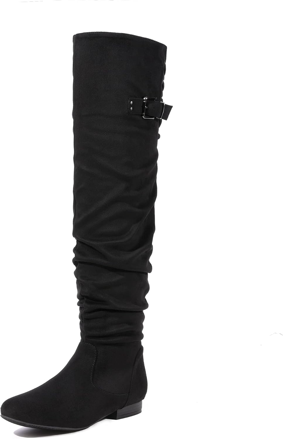 DREAM PAIRS Women's Suede Over The Knee Thigh High Winter Boots