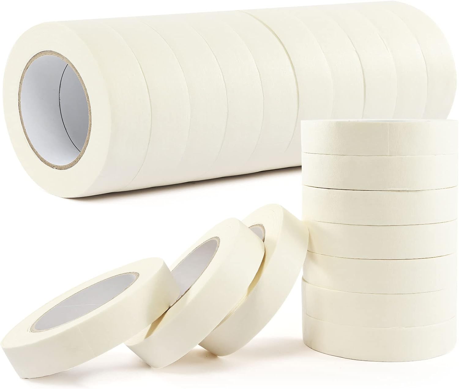 Bulk Masking Tape 1 Inch 20 Packs for Craft and Home Use