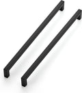 12-3/5 in Kitchen Square Cabinet Handles Matte Black Pulls - Durable