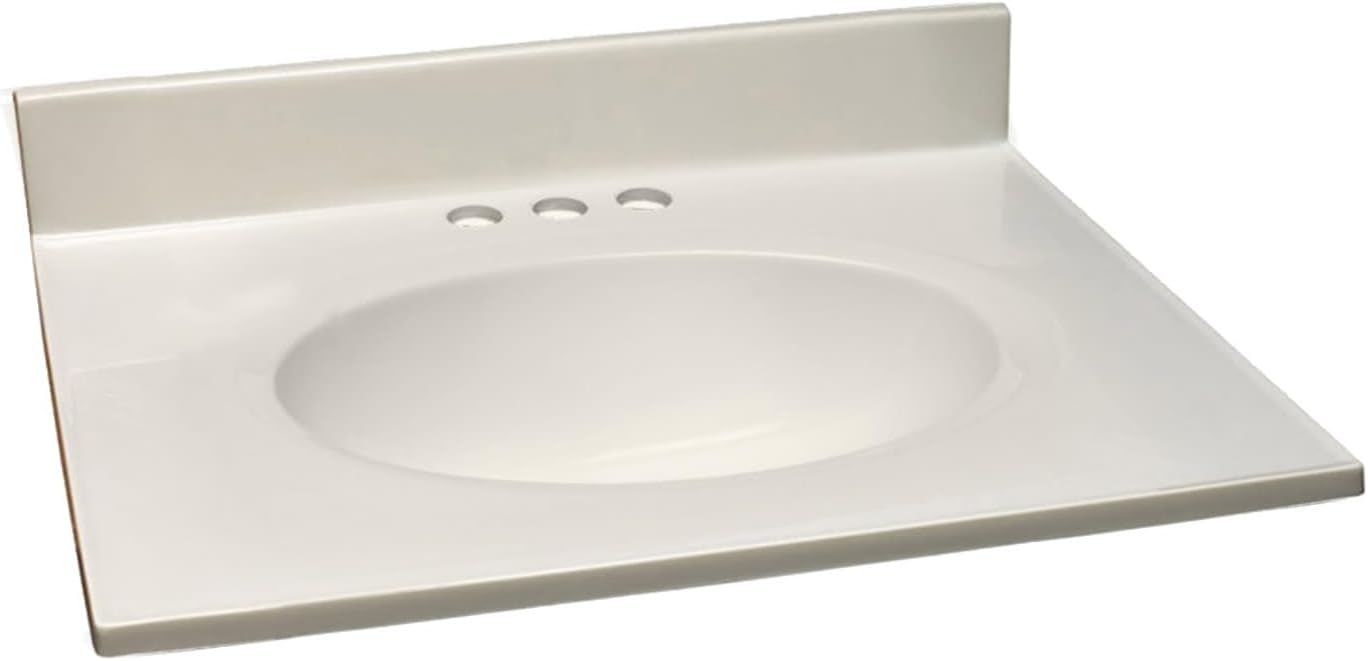 Design House Cultured Marble 25-inch Vanity Top with Bowl