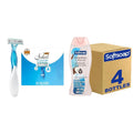 BIC Soleil Comfort Women's Disposable Razors & Softsoap Body Wash