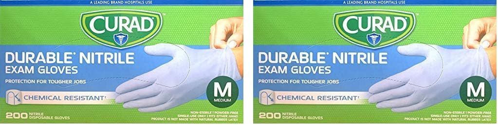 Curad Nitrile Exam Gloves 200 - Powder-Free