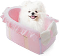 Dog Car Seat for Small Dogs and Cats - Center Console Booster Seat