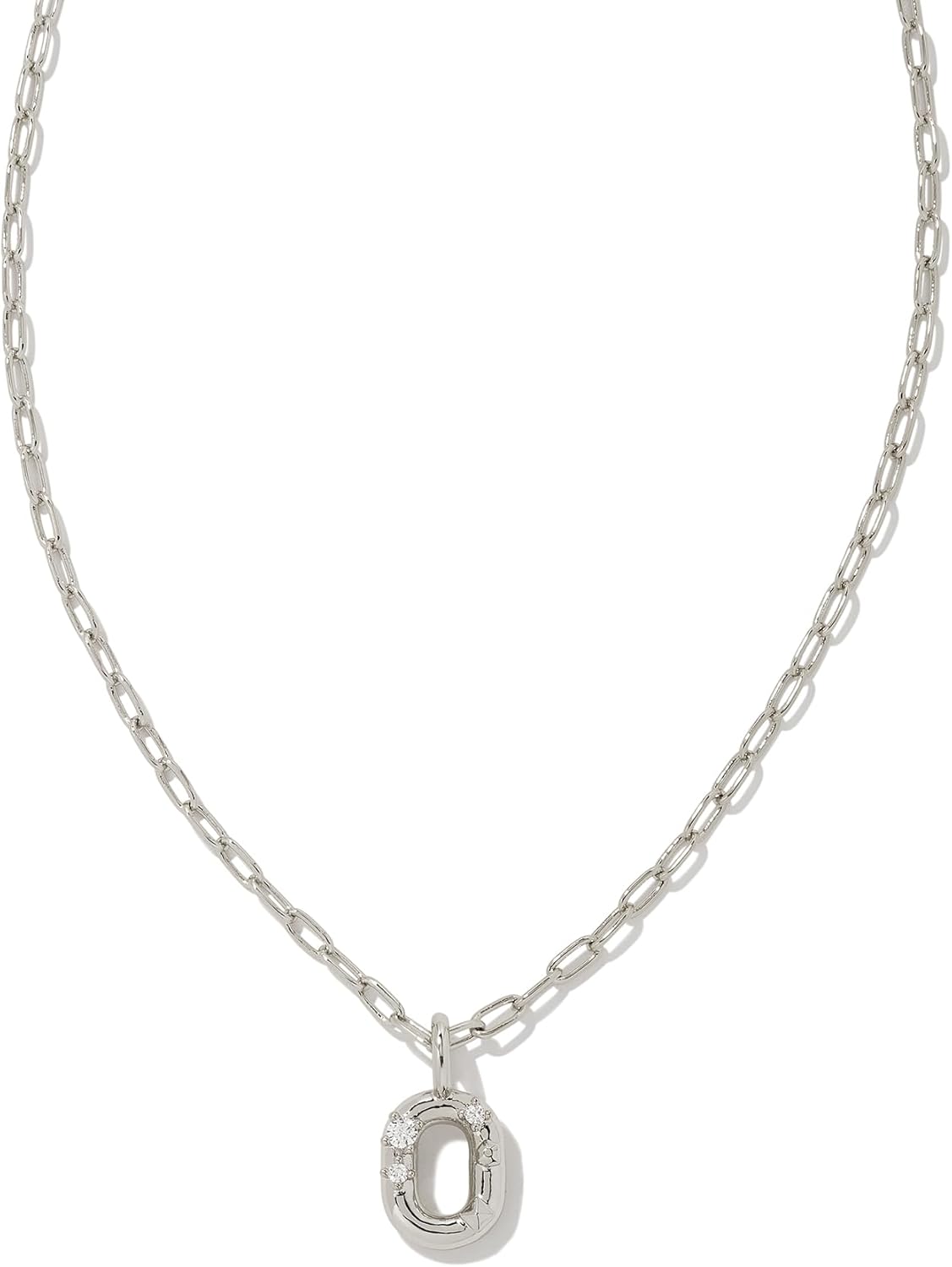 Kendra Scott Crystal Letter Short Pendant Necklace for Women