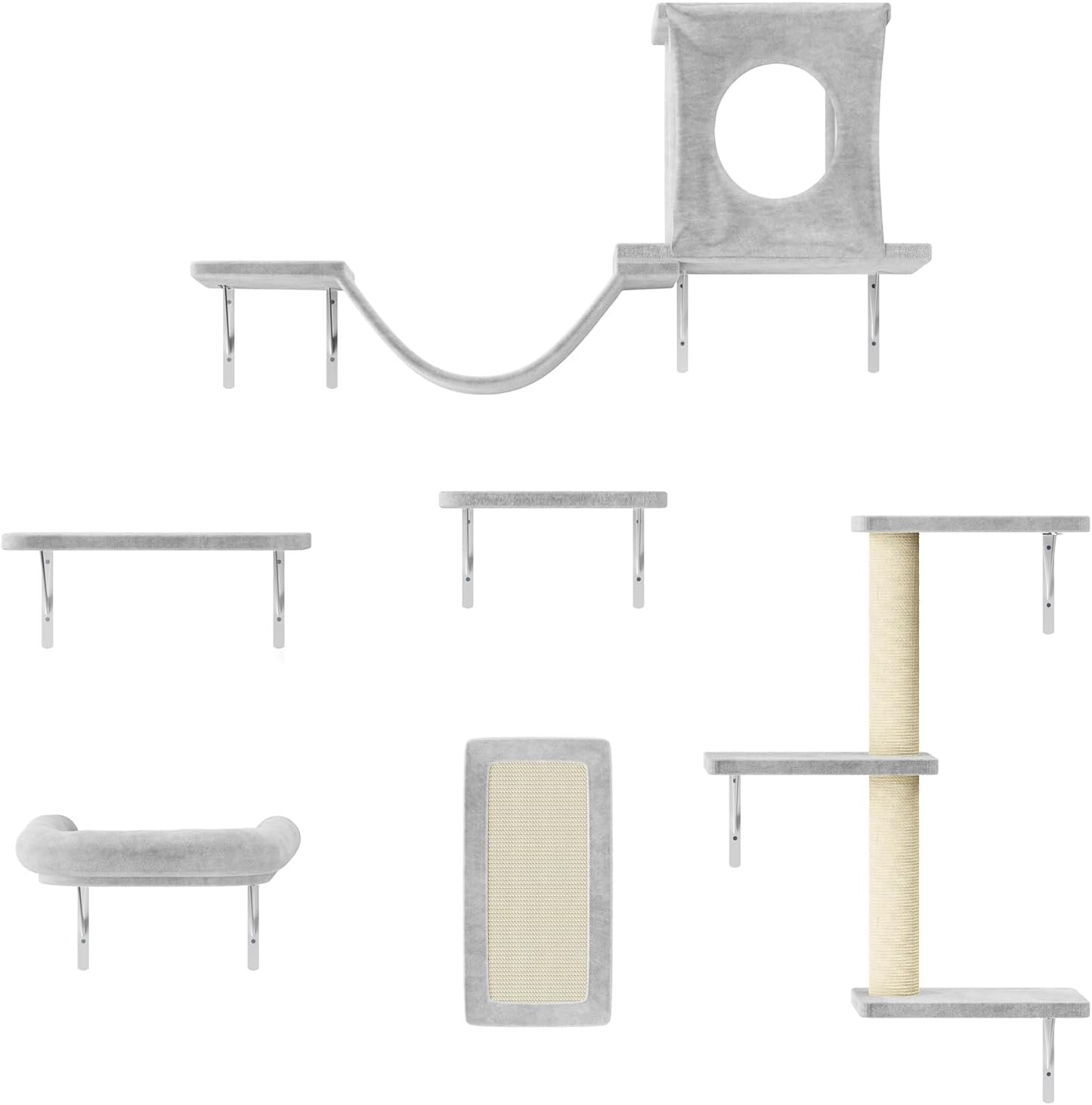 Luxury Cat Wall Shelves Set for Climbing and Playing Fun