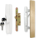 Sliding Patio Door Handle Set with Mortise Lock and Key Cylinder