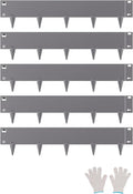 Steel Landscape Edging 5 Pack 39 x 5 in - Durable Bendable Garden