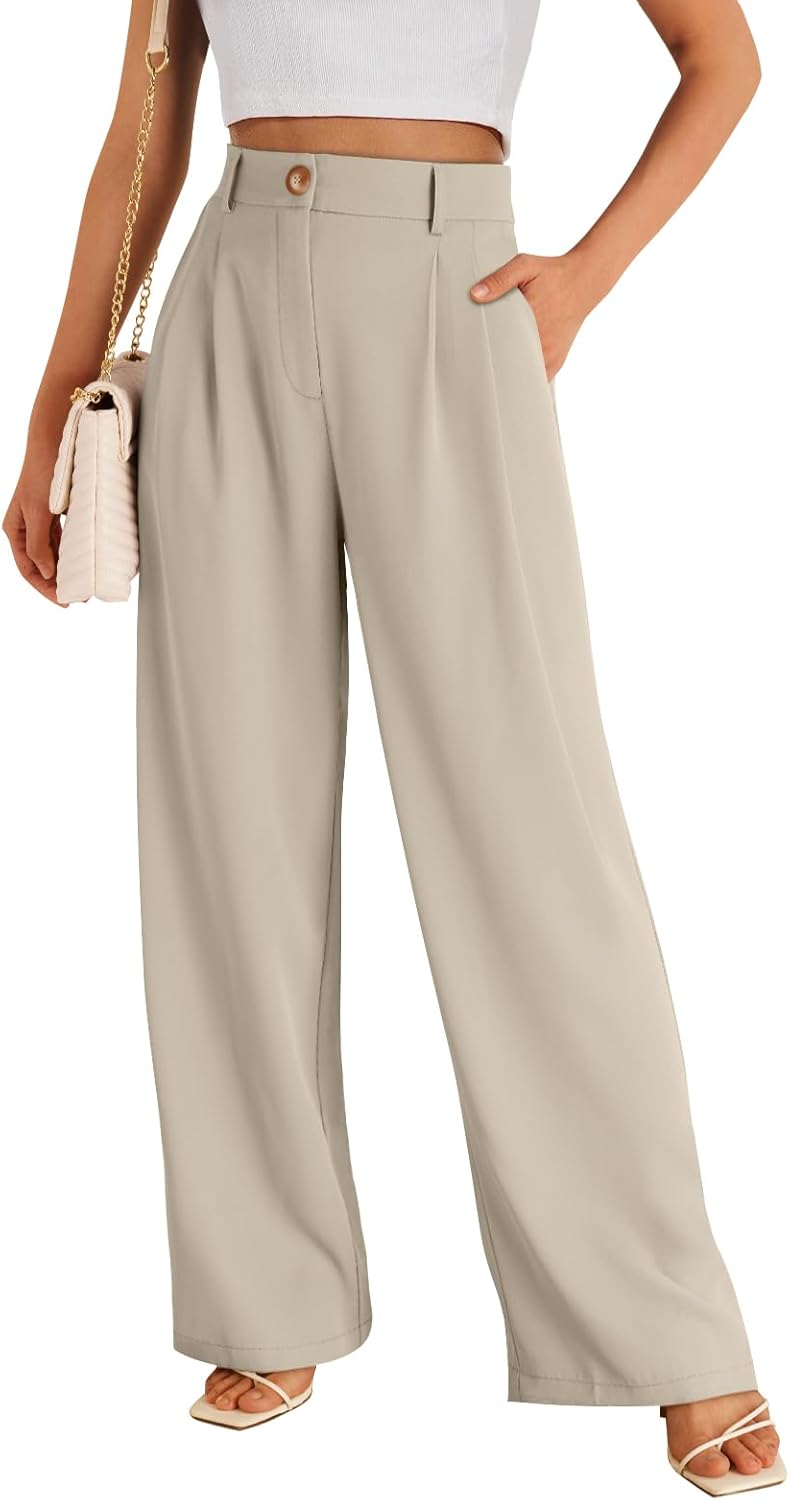 LILLUSORY Wide Leg Dress Pants for Stylish Everyday Wear