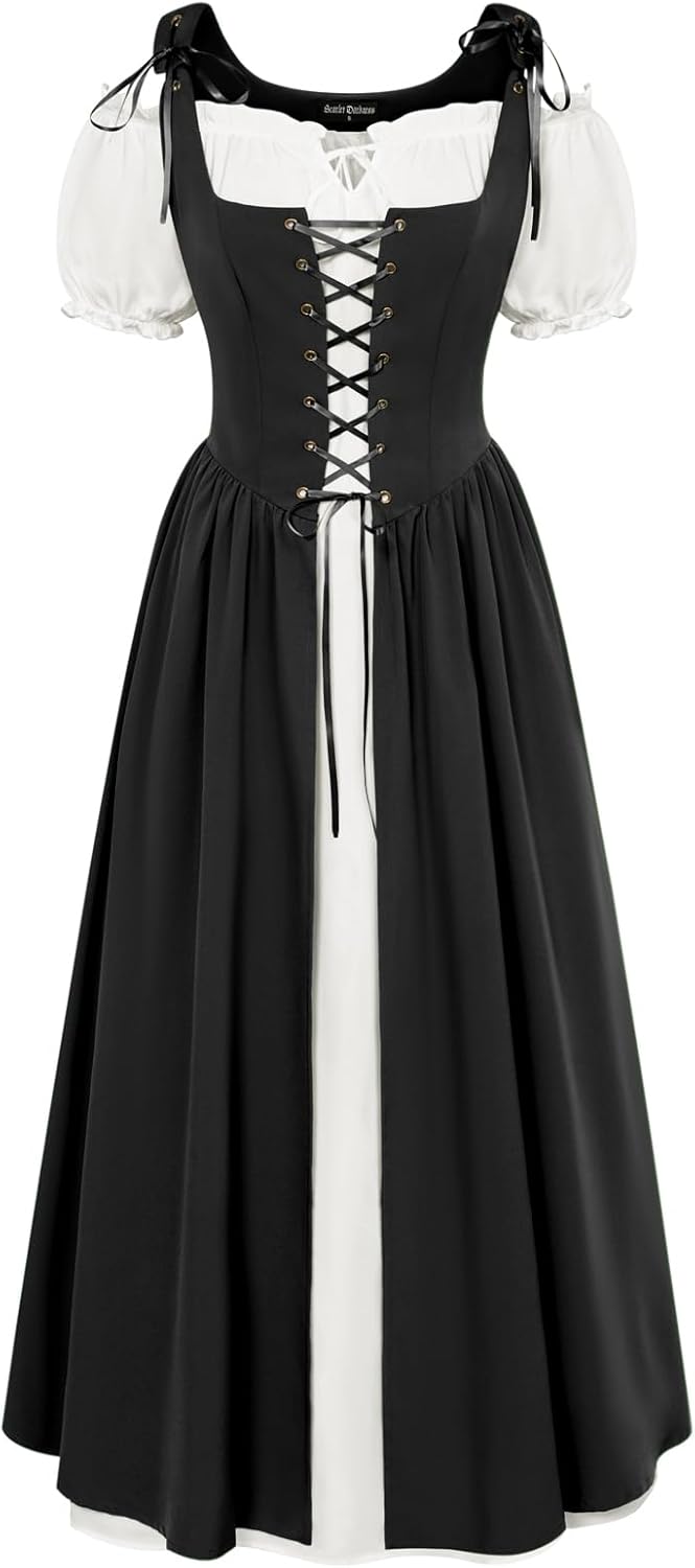 Scarlet Darkness Halloween Renaissance Costume for Women Peasant