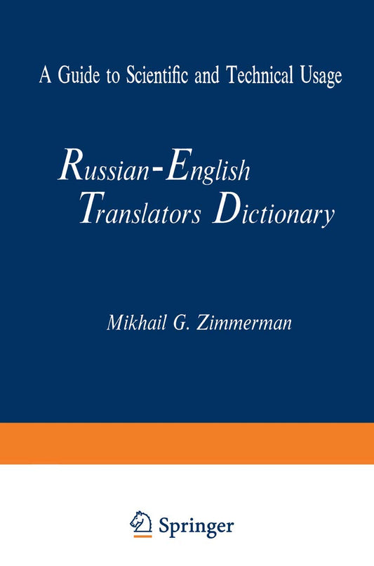 Russian-English Dictionary for Scientific and Technical Terms