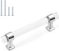 Probrico 10 Pack Polished Chrome Cabinet Handles 4 in CC - Clear