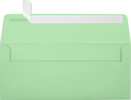LUXPaper #10 Business Envelopes - Pastel Green 500 Qty