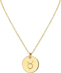 Handmade Zodiac Charm Necklace - Personalized Taurus Gift