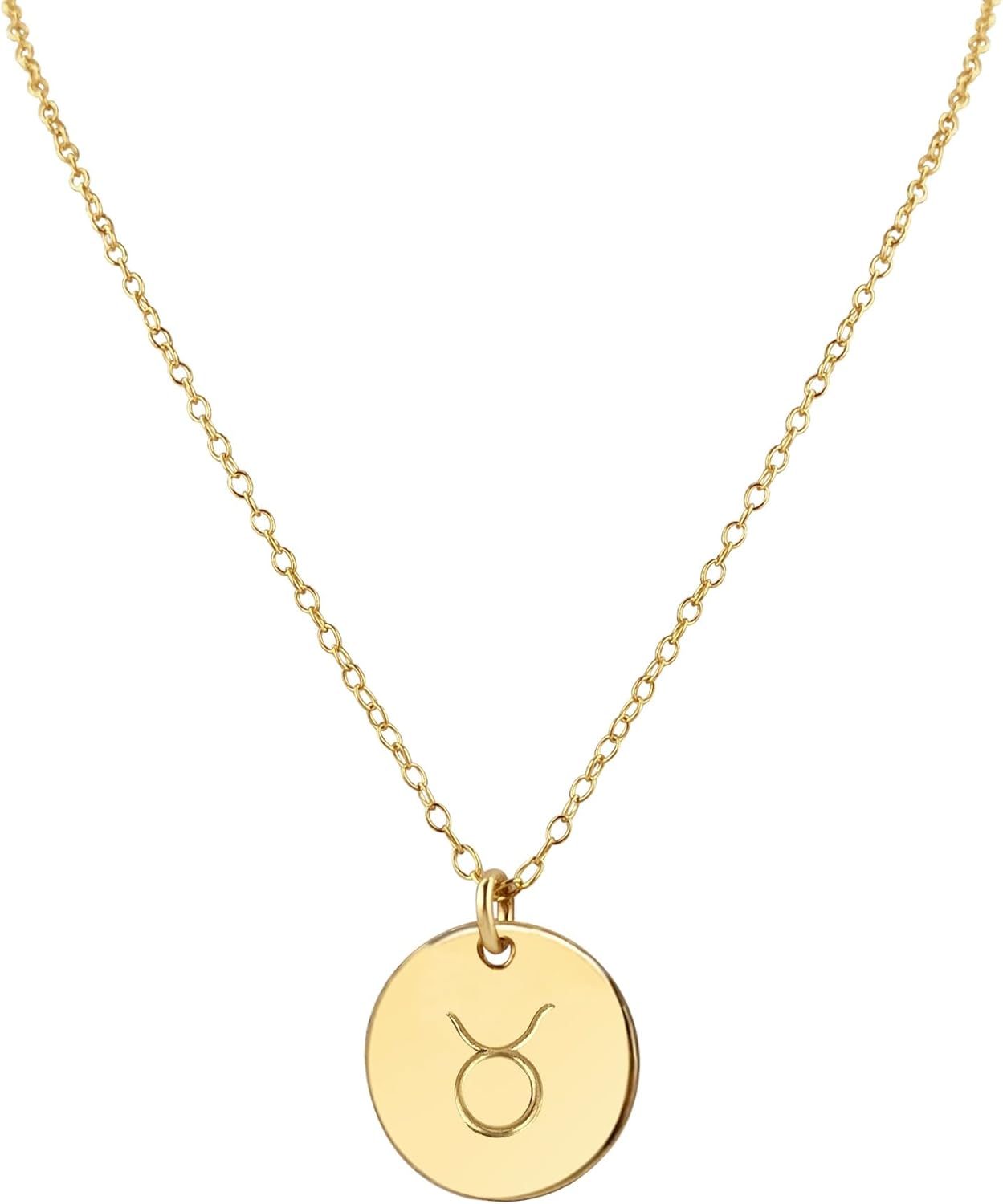 Handmade Zodiac Charm Necklace in Sterling Silver and Gold